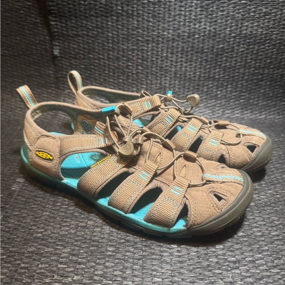 Keen Sandals in Brown and Teal